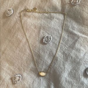Kendra Scott necklace with white opal stone